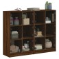 vidaXL Estantería con puertas madera marrón roble 136x37x109 cm vidaXL Estantería con puertas madera marrón roble 136x37x109 cm