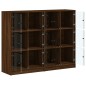 vidaXL Estantería con puertas madera marrón roble 136x37x109 cm vidaXL Estantería con puertas madera marrón roble 136x37x109 cm