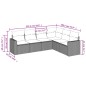 vidaXL Juego de sofás jardín con cojines 6 pzas ratán sintético beige vidaXL Juego de sofás jardín con cojines 6 pzas ratán sintético beige