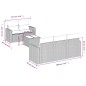 vidaXL Juego de sofás jardín con cojines 6 pzas ratán sintético beige vidaXL Juego de sofás jardín con cojines 6 pzas ratán sintético beige