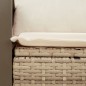 vidaXL Sofá de jardín con cojines de 2 plazas ratán sintético beige vidaXL Sofá de jardín con cojines de 2 plazas ratán sintético beige