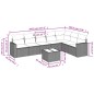 vidaXL Set de sofás de jardín 8 pzas y cojines ratán sintético gris vidaXL Set de sofás de jardín 8 pzas y cojines ratán sintético gris