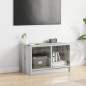 vidaXL Mueble de TV con puertas de vidrio gris Sonoma 68x37x42 cm vidaXL Mueble de TV con puertas de vidrio gris Sonoma 68x37x42 cm