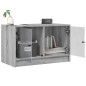 vidaXL Mueble de TV con puertas de vidrio gris Sonoma 68x37x42 cm vidaXL Mueble de TV con puertas de vidrio gris Sonoma 68x37x42 cm