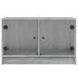 vidaXL Mueble de TV con puertas de vidrio gris Sonoma 68x37x42 cm vidaXL Mueble de TV con puertas de vidrio gris Sonoma 68x37x42 cm