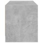 vidaXL Mueble de TV con puertas de vidrio gris hormigón 68x37x42 cm