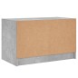 vidaXL Mueble de TV con puertas de vidrio gris hormigón 68x37x42 cm