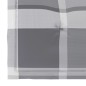 vidaXL Sillas de jardín 4 uds madera maciza teca cojines cuadros gris vidaXL Sillas de jardín 4 uds madera maciza teca cojines cuadros gris