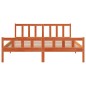 vidaXL Estructura cama con cabecero madera pino marrón cera 180x200 cm vidaXL Estructura cama con cabecero madera pino marrón cera 180x200 cm