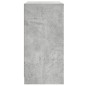 vidaXL Armario auxiliar puertas de vidrio gris hormigón 68x37x75,5 cm vidaXL Armario auxiliar puertas de vidrio gris hormigón 68x37x75,5 cm