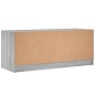 vidaXL Mueble de TV con puertas de vidrio gris Sonoma 102x37x42 cm vidaXL Mueble de TV con puertas de vidrio gris Sonoma 102x37x42 cm