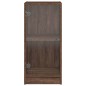 vidaXL Armario auxiliar puertas de vidrio marrón roble 35x37x75,5 cm vidaXL Armario auxiliar puertas de vidrio marrón roble 35x37x75,5 cm