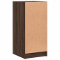 vidaXL Armario auxiliar puertas de vidrio marrón roble 35x37x75,5 cm vidaXL Armario auxiliar puertas de vidrio marrón roble 35x37x75,5 cm