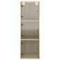 vidaXL Mueble de pared puertas de vidrio roble Sonoma 35x37x100 cm