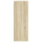 vidaXL Mueble de pared puertas de vidrio roble Sonoma 35x37x100 cm