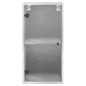vidaXL Mueble de pared puertas de vidrio gris hormigón 35x37x68,5 cm