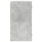 vidaXL Mueble de pared puertas de vidrio gris hormigón 35x37x68,5 cm