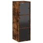 vidaXL Mueble de pared puertas de vidrio roble ahumado 35x37x100 cm vidaXL Mueble de pared puertas de vidrio roble ahumado 35x37x100 cm