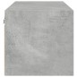 vidaXL Mueble de pared puertas de vidrio gris hormigón 102x37x35 cm vidaXL Mueble de pared puertas de vidrio gris hormigón 102x37x35 cm