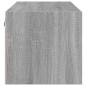 vidaXL Mueble de pared puertas de vidrio gris Sonoma 102x37x35 cm vidaXL Mueble de pared puertas de vidrio gris Sonoma 102x37x35 cm