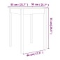 vidaXL Mesa de comedor madera maciza de pino marrón cera 55x55x75 cm vidaXL Mesa de comedor madera maciza de pino marrón cera 55x55x75 cm