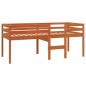 vidaXL Cama alta madera maciza de pino marrón cera 80x200 cm vidaXL Cama alta madera maciza de pino marrón cera 80x200 cm