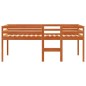vidaXL Cama alta madera maciza de pino marrón cera 80x200 cm vidaXL Cama alta madera maciza de pino marrón cera 80x200 cm