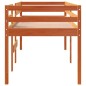 vidaXL Cama alta madera maciza de pino marrón cera 80x200 cm vidaXL Cama alta madera maciza de pino marrón cera 80x200 cm