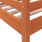 vidaXL Cama alta madera maciza de pino marrón cera 80x200 cm vidaXL Cama alta madera maciza de pino marrón cera 80x200 cm