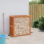 vidaXL Soporte leña de exterior madera pino marrón cera 109x52x106 cm vidaXL Soporte leña de exterior madera pino marrón cera 109x52x106 cm