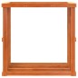 vidaXL Soporte leña de exterior madera pino marrón cera 109x52x106 cm vidaXL Soporte leña de exterior madera pino marrón cera 109x52x106 cm
