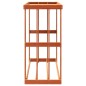 vidaXL Soporte leña de exterior madera pino marrón cera 109x52x106 cm vidaXL Soporte leña de exterior madera pino marrón cera 109x52x106 cm