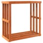 vidaXL Soporte leña de exterior madera pino marrón cera 109x52x106 cm vidaXL Soporte leña de exterior madera pino marrón cera 109x52x106 cm