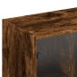 vidaXL Estantería con puertas madera roble ahumado 136x37x142 cm vidaXL Estantería con puertas madera roble ahumado 136x37x142 cm