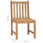 vidaXL Sillas de jardín 8 unidades madera maciza de teca vidaXL Sillas de jardín 8 unidades madera maciza de teca