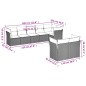 vidaXL Set de sofás de jardín 8 pzas y cojines ratán sintético gris vidaXL Set de sofás de jardín 8 pzas y cojines ratán sintético gris