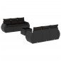 vidaXL Set de comedor de jardín 7 pzas y cojines ratán sintético negro vidaXL Set de comedor de jardín 7 pzas y cojines ratán sintético negro
