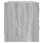 vidaXL Mueble de TV con puertas de vidrio gris Sonoma 102x37x42 cm