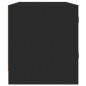 vidaXL Mueble de TV con puertas de vidrio negro 102x37x42 cm vidaXL Mueble de TV con puertas de vidrio negro 102x37x42 cm