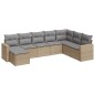 vidaXL Juego de sofás de jardín con cojines beige 8 pzas ratán PE vidaXL Juego de sofás de jardín con cojines beige 8 pzas ratán PE