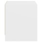 vidaXL Mesita de noche con puerta de vidrio blanco 35x37x42 cm vidaXL Mesita de noche con puerta de vidrio blanco 35x37x42 cm
