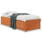 vidaXL Sofá cama de madera maciza de pino marrón cera 80x200 cm vidaXL Sofá cama de madera maciza de pino marrón cera 80x200 cm