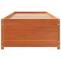 vidaXL Sofá cama de madera maciza de pino marrón cera 80x200 cm vidaXL Sofá cama de madera maciza de pino marrón cera 80x200 cm