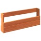 vidaXL Estantes zapatos pared 2 uds madera pino marrón 59x8,5x23,5 cm