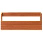 vidaXL Estantes zapatos pared 2 uds madera pino marrón 59x8,5x23,5 cm