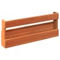 vidaXL Estantes zapatos pared 2 uds madera pino marrón 59x8,5x23,5 cm