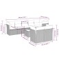 vidaXL Set de sofás de jardín 9 pzas con cojines ratán sintético beige vidaXL Set de sofás de jardín 9 pzas con cojines ratán sintético beige