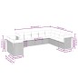 vidaXL Set de sofás de jardín 10 pzas cojines ratán sintético negro vidaXL Set de sofás de jardín 10 pzas cojines ratán sintético negro