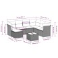 vidaXL Set de sofás de jardín 8 pzas y cojines ratán sintético gris vidaXL Set de sofás de jardín 8 pzas y cojines ratán sintético gris