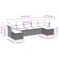 vidaXL Set de sofás de jardín 8 piezas y cojines ratán sintético negro vidaXL Set de sofás de jardín 8 piezas y cojines ratán sintético negro